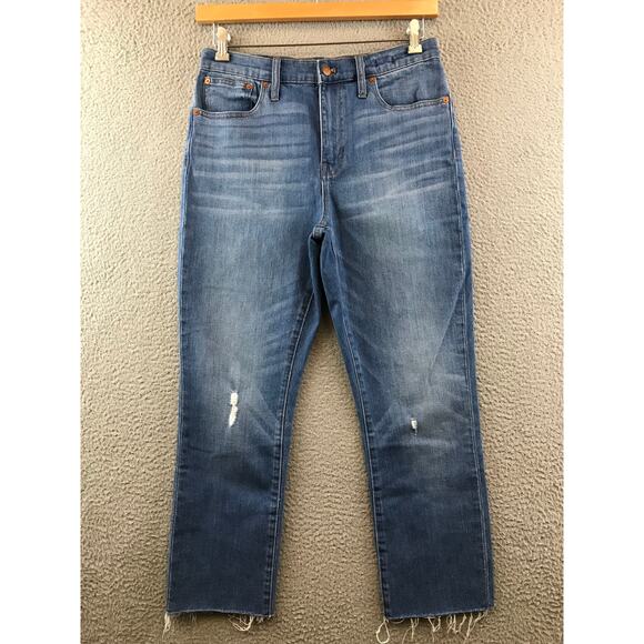 Madewell The High-Rise Slim BoyJean in Medium Wash Size 28 Casual - Picture 1 of 10
